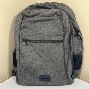Vera Bradley Gray Backpack W/ flower pattern lining. In good condition!